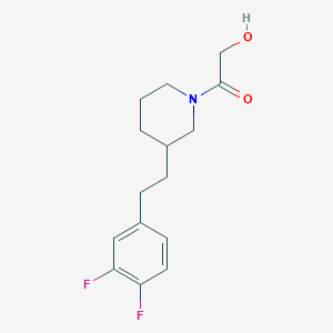 2-{3-[2-(3,4-difluorophenyl)ethyl]-1-piperidinyl}-2-oxoethanol