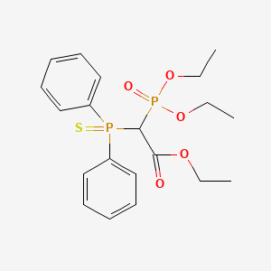 molecular formula C20H26O5P2S B5279223 ethyl (diethoxyphosphoryl)(diphenylphosphorothioyl)acetate 