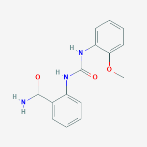 2-{[(2-METHOXYANILINO)CARBONYL]AMINO}BENZAMIDE