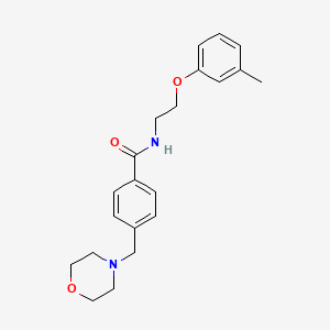 N-[2-(3-methylphenoxy)ethyl]-4-(4-morpholinylmethyl)benzamide