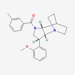 [(2R,3R,6R)-3-(2-methoxyphenyl)-1,5-diazatricyclo[5.2.2.02,6]undecan-5-yl]-(3-methylphenyl)methanone