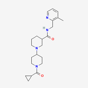 1'-(cyclopropylcarbonyl)-N-[(3-methylpyridin-2-yl)methyl]-1,4'-bipiperidine-3-carboxamide