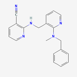 2-[({2-[benzyl(methyl)amino]pyridin-3-yl}methyl)amino]nicotinonitrile