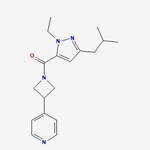 4-{1-[(1-ethyl-3-isobutyl-1H-pyrazol-5-yl)carbonyl]-3-azetidinyl}pyridine