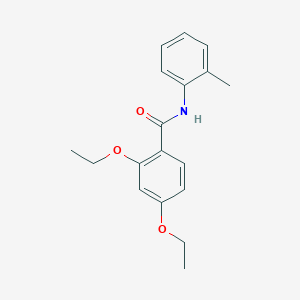 molecular formula C18H21NO3 B5279414 2,4-diethoxy-N-(2-methylphenyl)benzamide 