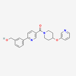 [3-(5-{[4-(pyridin-3-yloxy)piperidin-1-yl]carbonyl}pyridin-2-yl)phenyl]methanol