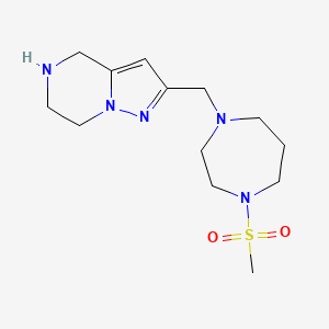 2-{[4-(methylsulfonyl)-1,4-diazepan-1-yl]methyl}-4,5,6,7-tetrahydropyrazolo[1,5-a]pyrazine dihydrochloride