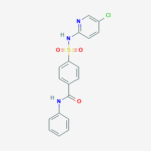 4-[(5-chloropyridin-2-yl)sulfamoyl]-N-phenylbenzamide