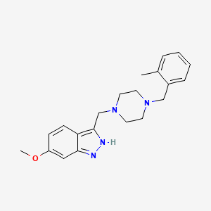 6-methoxy-3-{[4-(2-methylbenzyl)-1-piperazinyl]methyl}-1H-indazole