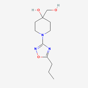 4-(hydroxymethyl)-1-(5-propyl-1,2,4-oxadiazol-3-yl)piperidin-4-ol