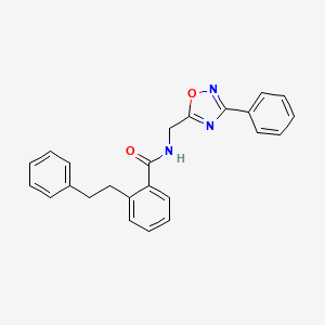 2-(2-phenylethyl)-N-[(3-phenyl-1,2,4-oxadiazol-5-yl)methyl]benzamide