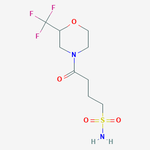 4-oxo-4-[2-(trifluoromethyl)morpholin-4-yl]butane-1-sulfonamide