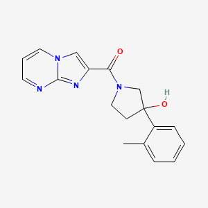 1-(imidazo[1,2-a]pyrimidin-2-ylcarbonyl)-3-(2-methylphenyl)pyrrolidin-3-ol