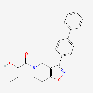 1-(3-biphenyl-4-yl-6,7-dihydroisoxazolo[4,5-c]pyridin-5(4H)-yl)-1-oxobutan-2-ol