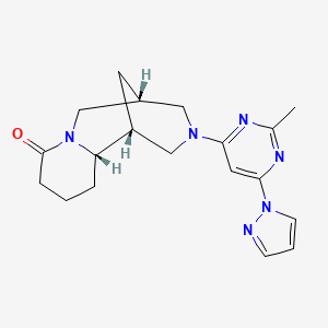 (1R,2S,9R)-11-(2-methyl-6-pyrazol-1-ylpyrimidin-4-yl)-7,11-diazatricyclo[7.3.1.02,7]tridecan-6-one