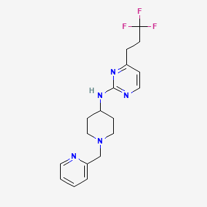 N-[1-(pyridin-2-ylmethyl)piperidin-4-yl]-4-(3,3,3-trifluoropropyl)pyrimidin-2-amine