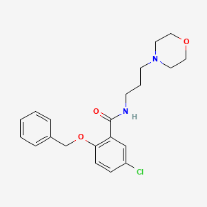 2-(benzyloxy)-5-chloro-N-(3-morpholin-4-ylpropyl)benzamide