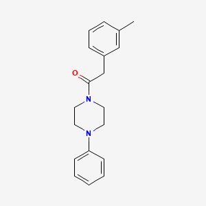 2-(3-Methylphenyl)-1-(4-phenylpiperazin-1-yl)ethanone