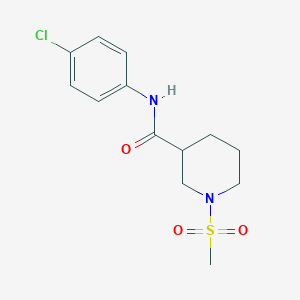 N-(4-chlorophenyl)-1-(methylsulfonyl)-3-piperidinecarboxamide