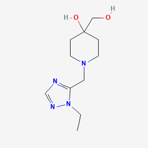 1-[(1-ethyl-1H-1,2,4-triazol-5-yl)methyl]-4-(hydroxymethyl)piperidin-4-ol