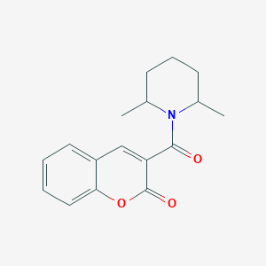 3-[(2,6-dimethyl-1-piperidinyl)carbonyl]-2H-chromen-2-one