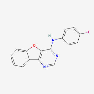 N-[1]BENZOFURO[3,2-D]PYRIMIDIN-4-YL-N-(4-FLUOROPHENYL)AMINE