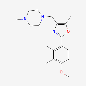 1-{[2-(4-methoxy-2,3-dimethylphenyl)-5-methyl-1,3-oxazol-4-yl]methyl}-4-methylpiperazine