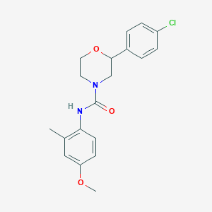 2-(4-chlorophenyl)-N-(4-methoxy-2-methylphenyl)morpholine-4-carboxamide