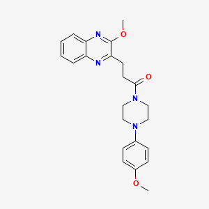 2-methoxy-3-{3-[4-(4-methoxyphenyl)-1-piperazinyl]-3-oxopropyl}quinoxaline