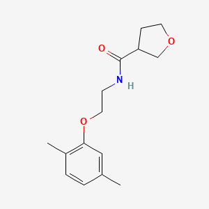 molecular formula C15H21NO3 B5280075 N-[2-(2,5-dimethylphenoxy)ethyl]tetrahydrofuran-3-carboxamide 