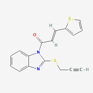 2-(2-propyn-1-ylthio)-1-[3-(2-thienyl)acryloyl]-1H-benzimidazole