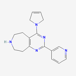 4-(2,5-dihydro-1H-pyrrol-1-yl)-2-(3-pyridinyl)-6,7,8,9-tetrahydro-5H-pyrimido[4,5-d]azepine dihydrochloride