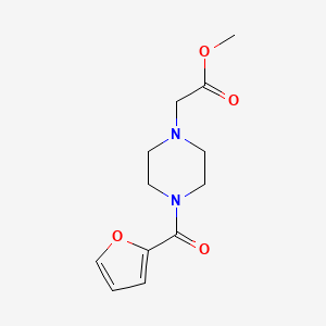 METHYL 2-[4-(2-FURYLCARBONYL)PIPERAZINO]ACETATE