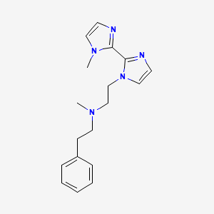 N-methyl-2-(1'-methyl-1H,1'H-2,2'-biimidazol-1-yl)-N-(2-phenylethyl)ethanamine