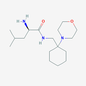 molecular formula C17H33N3O2 B5280198 N~1~-[(1-morpholin-4-ylcyclohexyl)methyl]-D-leucinamide 