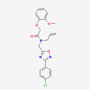 N-allyl-N-{[3-(4-chlorophenyl)-1,2,4-oxadiazol-5-yl]methyl}-2-(2-methoxyphenoxy)acetamide