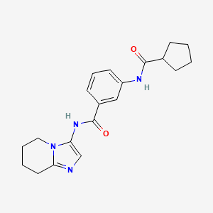 3-[(cyclopentylcarbonyl)amino]-N-(5,6,7,8-tetrahydroimidazo[1,2-a]pyridin-3-yl)benzamide