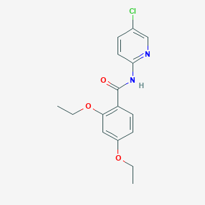 molecular formula C16H17ClN2O3 B5280236 N-(5-chloropyridin-2-yl)-2,4-diethoxybenzamide 