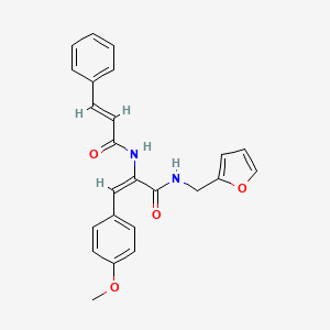 2-(cinnamoylamino)-N-(2-furylmethyl)-3-(4-methoxyphenyl)acrylamide