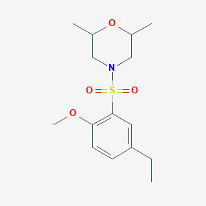 4-(5-Ethyl-2-methoxybenzenesulfonyl)-2,6-dimethylmorpholine