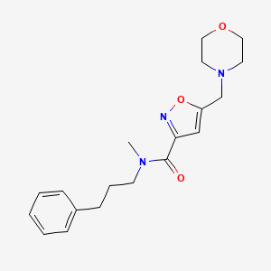 N-methyl-5-(morpholin-4-ylmethyl)-N-(3-phenylpropyl)isoxazole-3-carboxamide