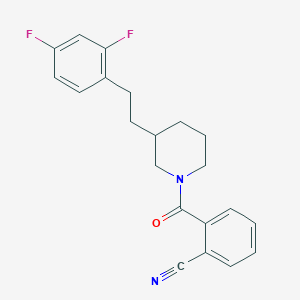 2-({3-[2-(2,4-difluorophenyl)ethyl]-1-piperidinyl}carbonyl)benzonitrile