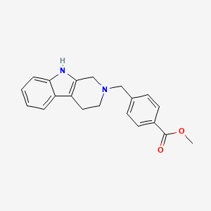 molecular formula C20H20N2O2 B5280368 Methyl 4-(1,3,4,9-tetrahydropyrido[3,4-b]indol-2-ylmethyl)benzoate 