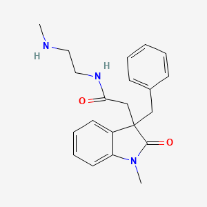 2-(3-benzyl-1-methyl-2-oxo-2,3-dihydro-1H-indol-3-yl)-N-[2-(methylamino)ethyl]acetamide hydrochloride