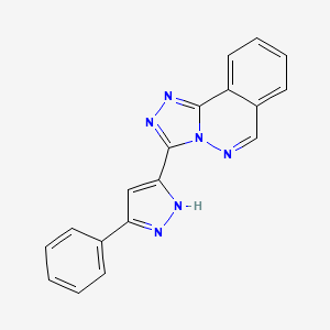 3-(5-phenyl-1H-pyrazol-3-yl)[1,2,4]triazolo[3,4-a]phthalazine