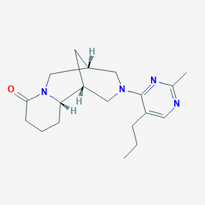 molecular formula C19H28N4O B5280490 (1R,2S,9R)-11-(2-methyl-5-propylpyrimidin-4-yl)-7,11-diazatricyclo[7.3.1.02,7]tridecan-6-one 