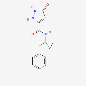 N-[1-(4-methylbenzyl)cyclopropyl]-5-oxo-2,5-dihydro-1H-pyrazole-3-carboxamide