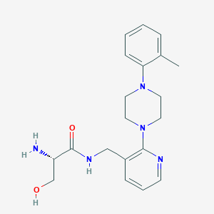 N~1~-({2-[4-(2-methylphenyl)piperazin-1-yl]pyridin-3-yl}methyl)-L-serinamide