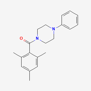 molecular formula C20H24N2O B5280559 MESITYL(4-PHENYLPIPERAZINO)METHANONE 