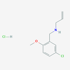 N-[(5-chloro-2-methoxyphenyl)methyl]prop-2-en-1-amine;hydrochloride